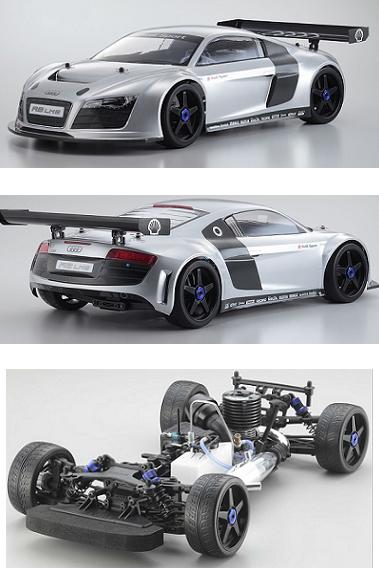 AUTOMODELO KYOSHO INFERNO GT2 RACE SPEC. AUDI R8 NITRO 1/8 4WD